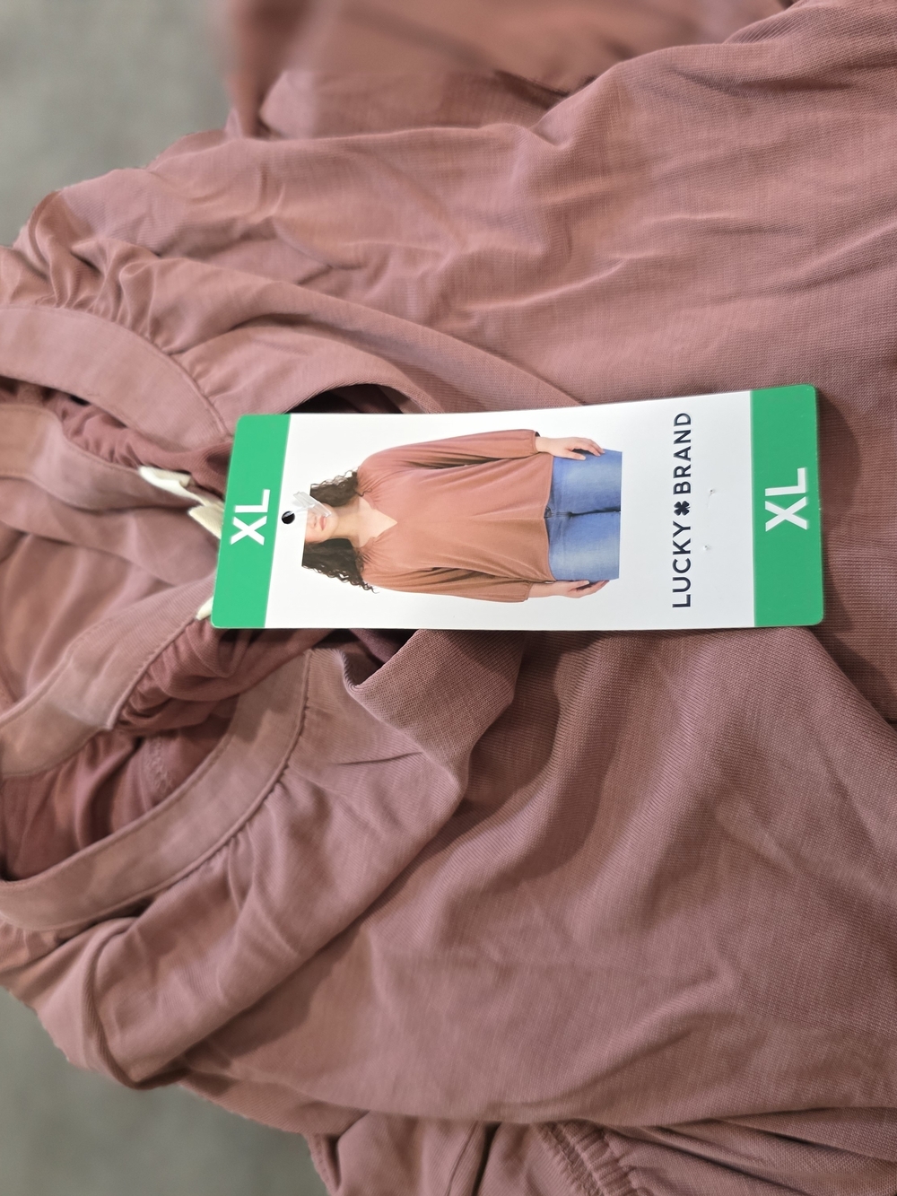 Lucky Brand Dusty Rose Blouse XL
